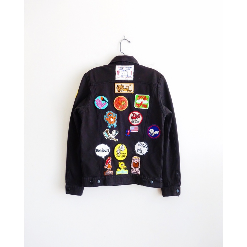 A Love Movement Black Reversible Patch Jacket - image 2